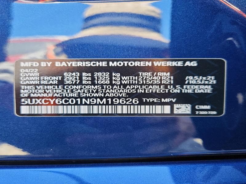 2022 BMW X6 XDRIVE40I XDRIVE40I 14