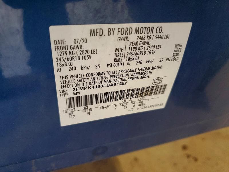 2020 FORD EDGE SEL 13