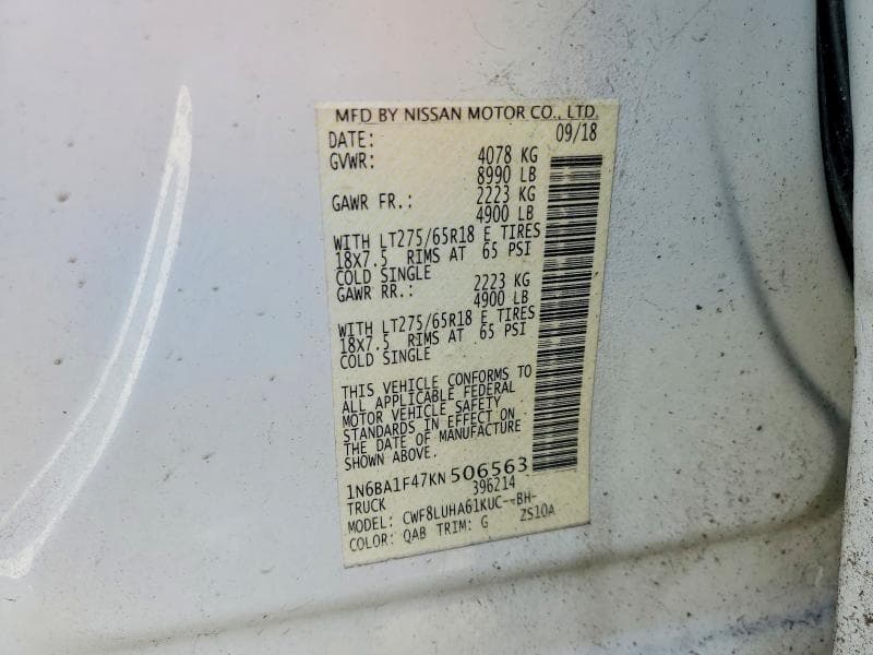 2019 NISSAN TITAN XD PRO-4X 12