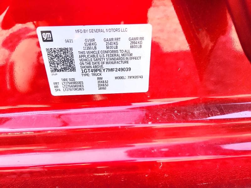 2021 GMC SIERRA K2500 AT4 12