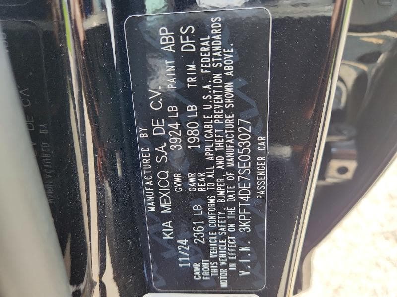 2025 KIA K4 LXS 12