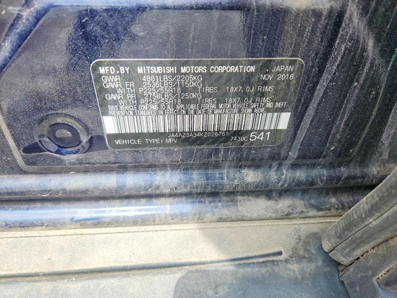2019 MITSUBISHI OUTLANDER SE 13