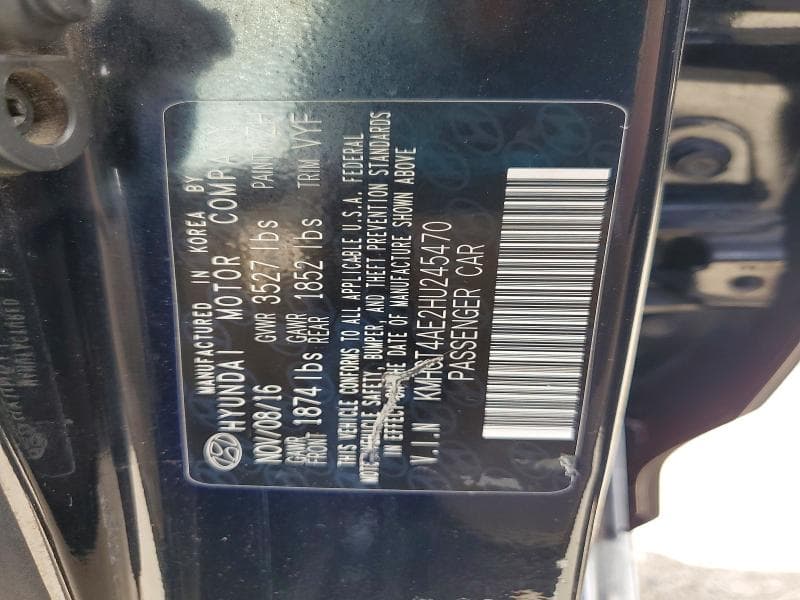 2017 HYUNDAI ACCENT SE SE 12