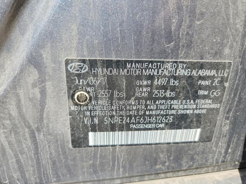 2018 HYUNDAI SONATA SE SE 12