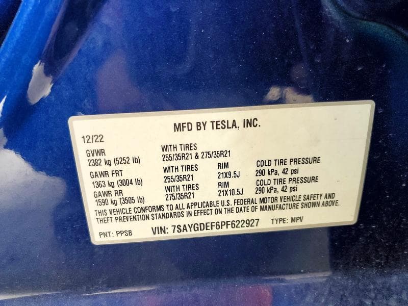 2023 TESLA MODEL Y 12