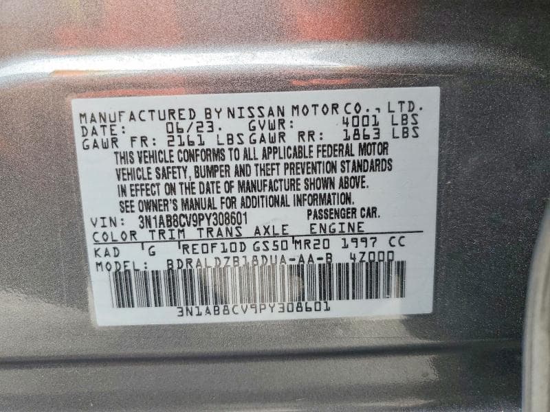 2023 NISSAN SENTRA SV 13