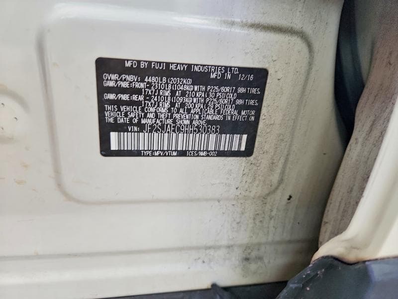 2017 SUBARU FORESTER 2.5I PREMIUM 2.5I PREMIUM 12
