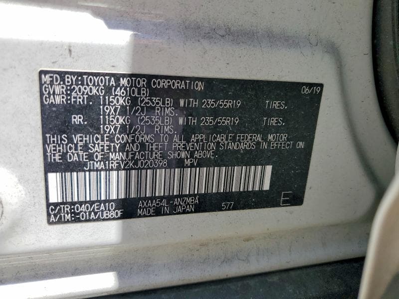 2019 TOYOTA RAV4 XLE PREMIUM 13