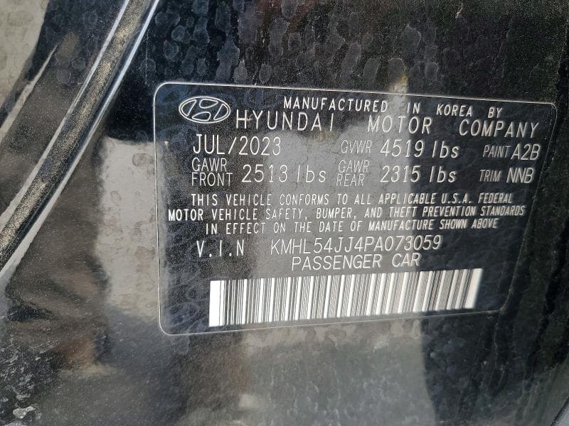 2023 HYUNDAI SONATA HYBRID LIMITED 12