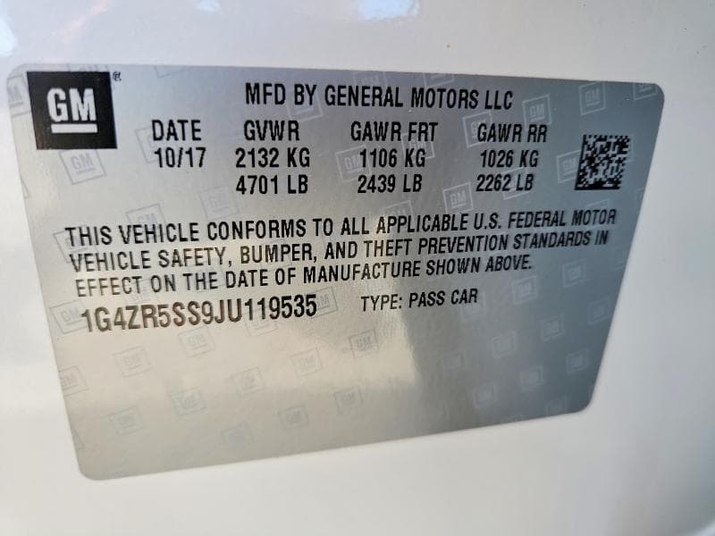 2018 BUICK LACROSSE PREMIUM 12