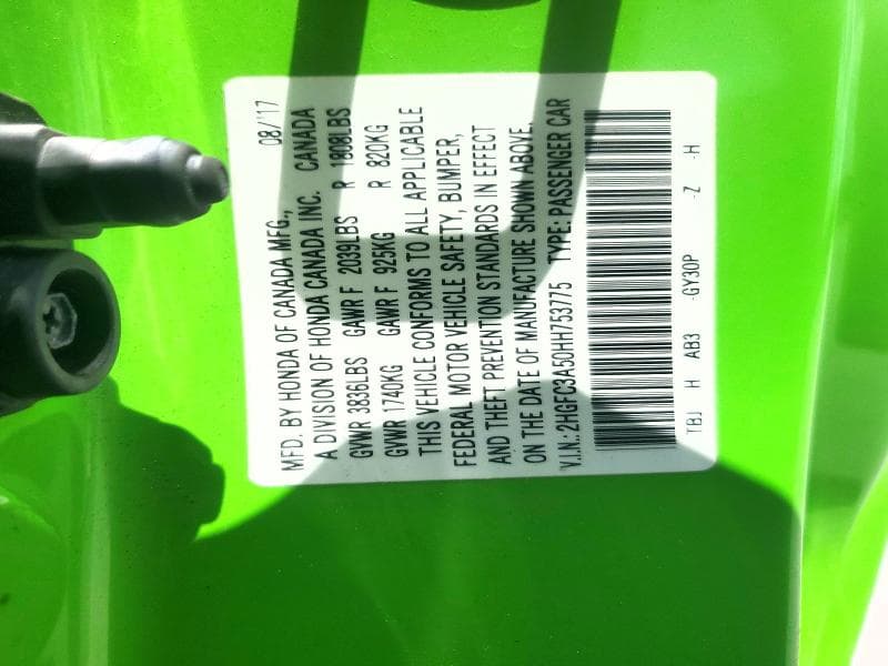 2017 HONDA CIVIC SI 12