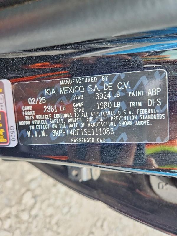 2025 KIA K4 LXS 12