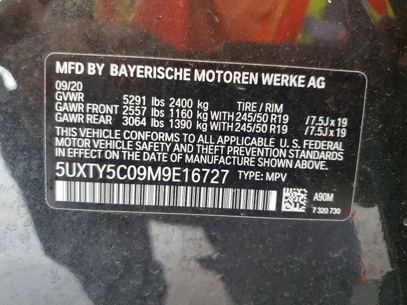 2021 BMW X3 XDRIVE30I 13