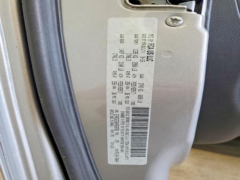 2017 DODGE GRAND CARAVAN GT 14