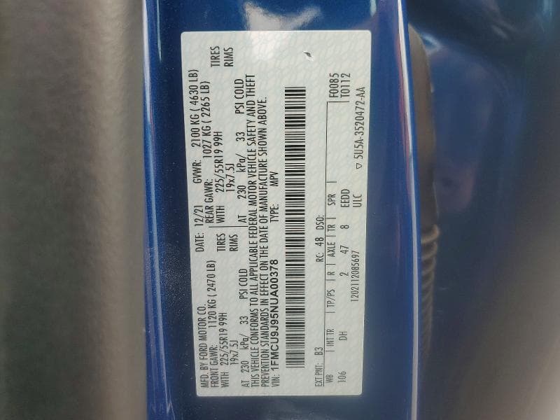 2022 FORD ESCAPE TITANIUM 14