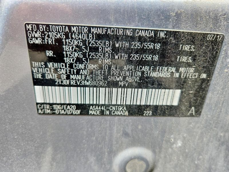 2017 TOYOTA RAV4 LIMITED 13