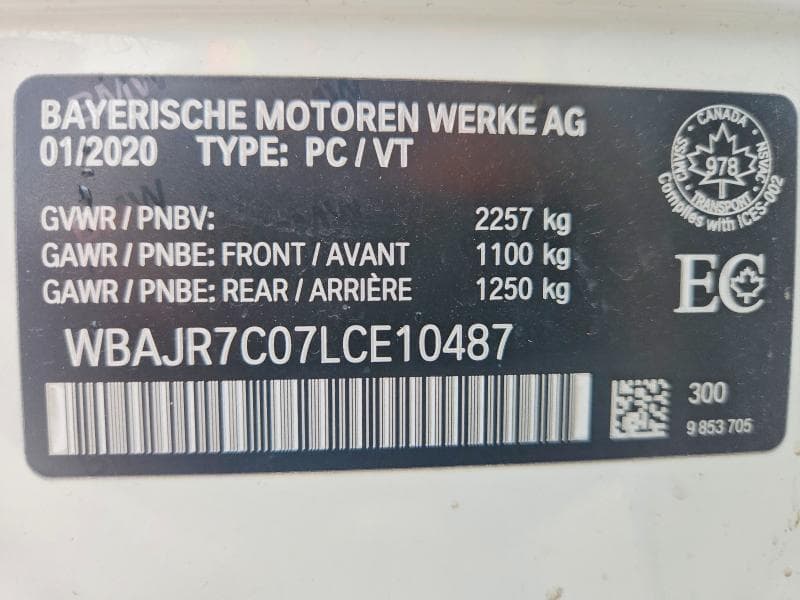 2020 BMW 530 XI 13