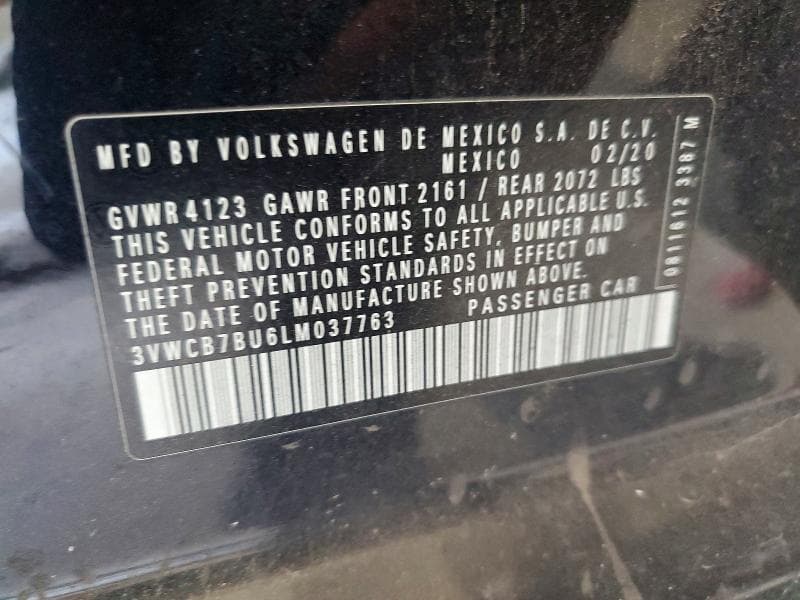 2020 VOLKSWAGEN JETTA S 12
