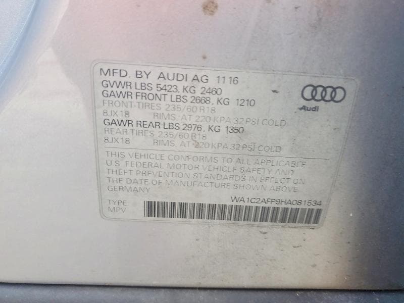 2017 AUDI Q5 PREMIUM 13