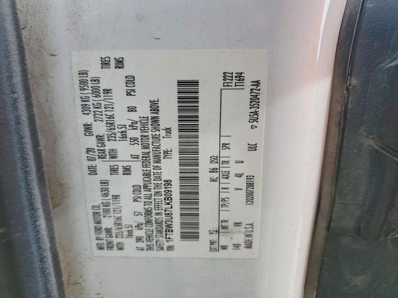 2020 FORD TRANSIT T-350 T-350 13