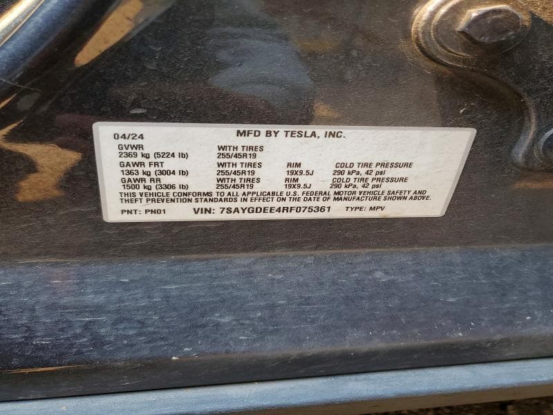 2024 TESLA MODEL Y 13