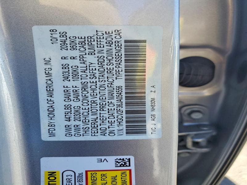 2018 HONDA ACCORD SPORT 12