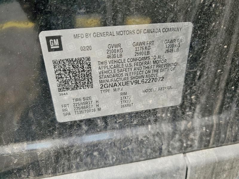 2020 CHEVROLET EQUINOX LT 14