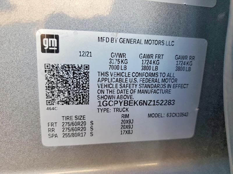 2022 CHEVROLET SILVERADO LTD K1500 CUSTOM 12