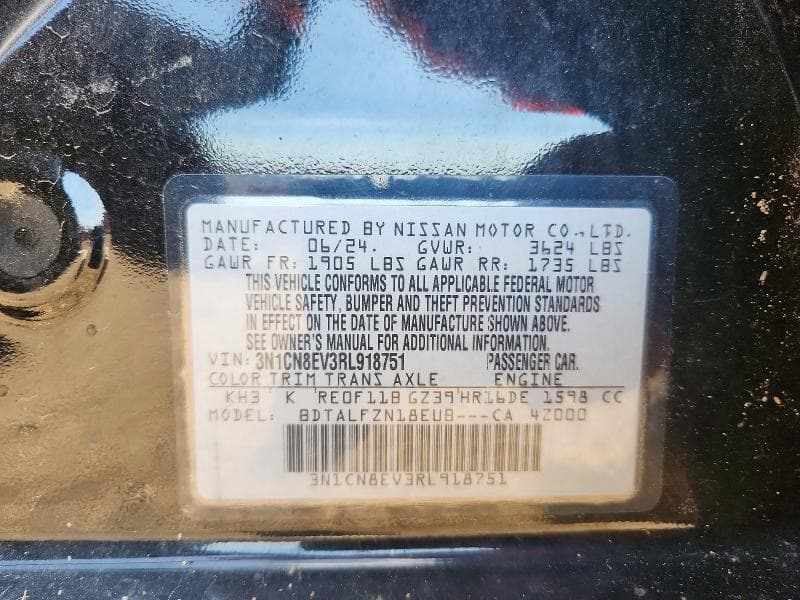 2024 NISSAN VERSA SV 12
