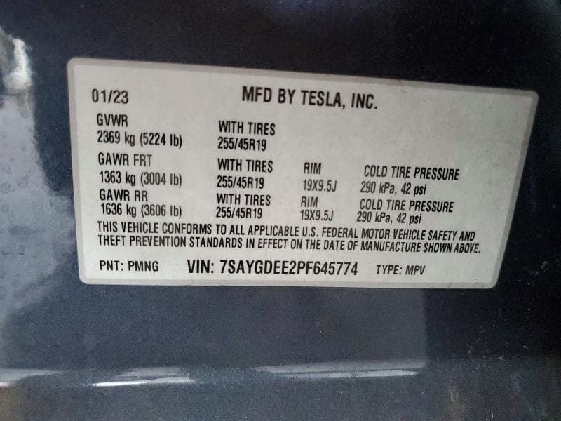 2023 TESLA MODEL Y 12