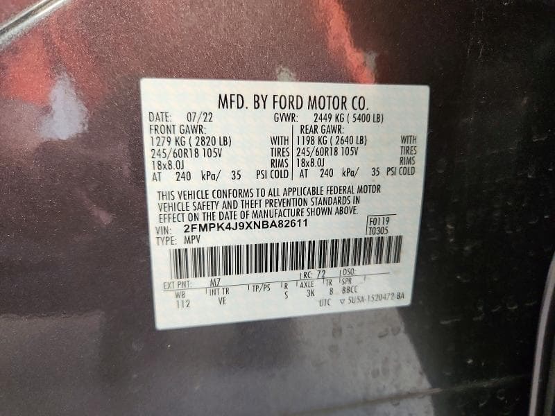 2022 FORD EDGE SEL SEL 14