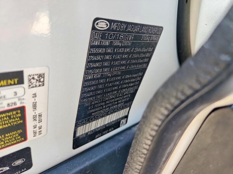 2019 LAND ROVER RANGE ROVER SUPERCHARGED SUPERCHARGED 14
