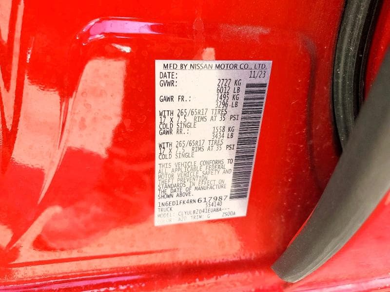 2024 NISSAN FRONTIER SV 13