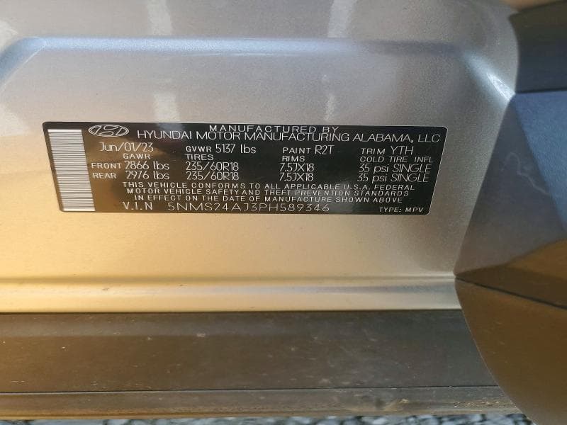 2023 HYUNDAI SANTA FE SEL 13