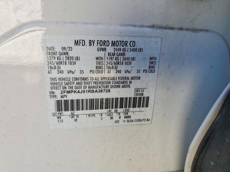 2024 FORD EDGE SEL 13