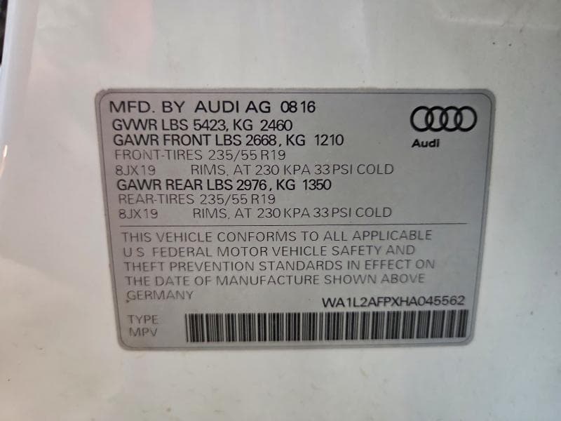 2017 AUDI Q5 PREMIUM PLUS 13