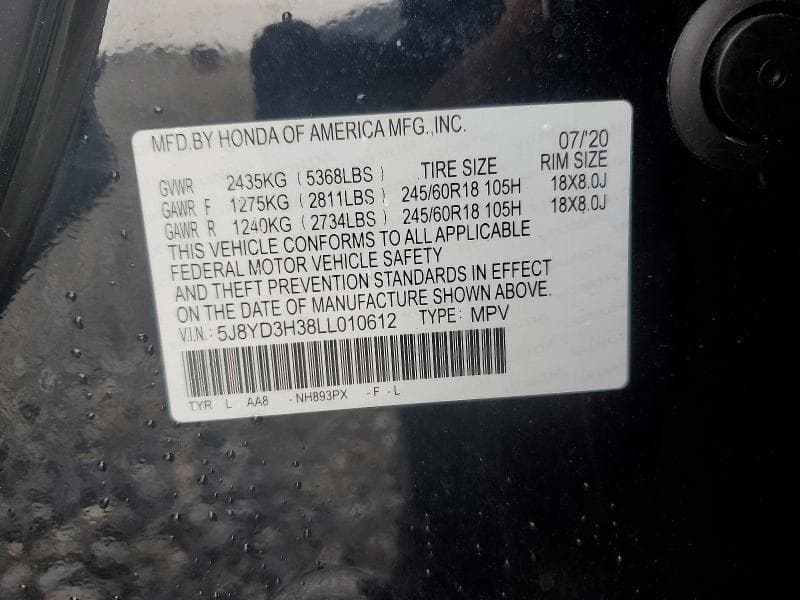 2020 ACURA MDX 12