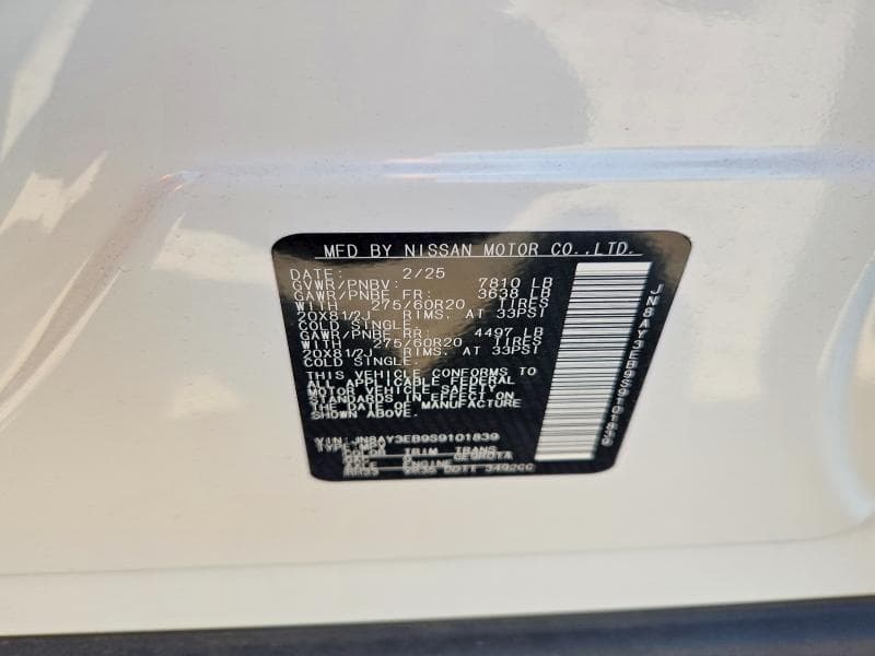 2025 NISSAN ARMADA PLATINUM PLATINUM 13
