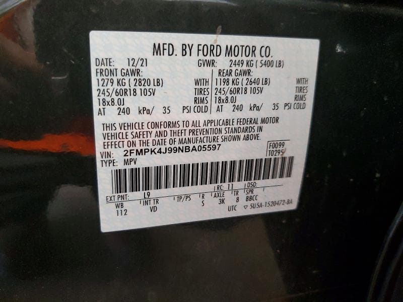 2022 FORD EDGE SEL SEL 13