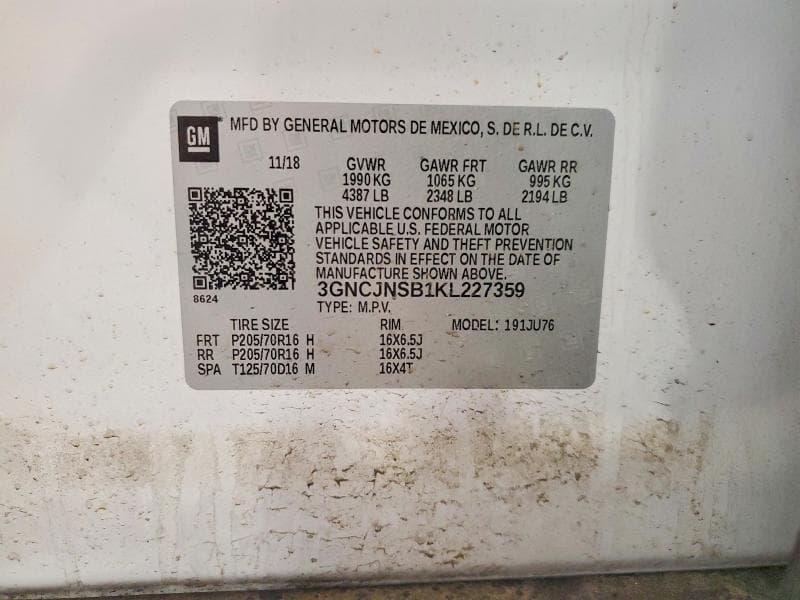 2019 CHEVROLET TRAX LS LS 12
