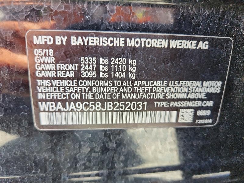 2018 BMW 530E 13