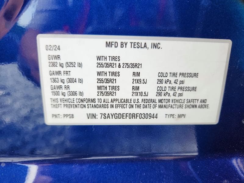 2024 TESLA MODEL Y 13