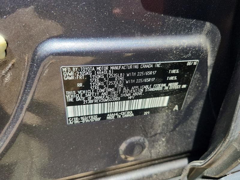 2016 TOYOTA RAV4 LE LE 12