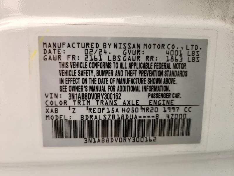 2024 NISSAN SENTRA SR 13