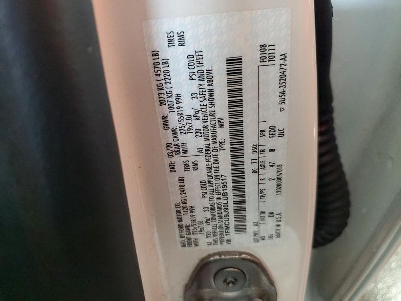 2020 FORD ESCAPE TITANIUM 13