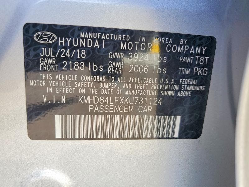 2019 HYUNDAI ELANTRA SEL 12