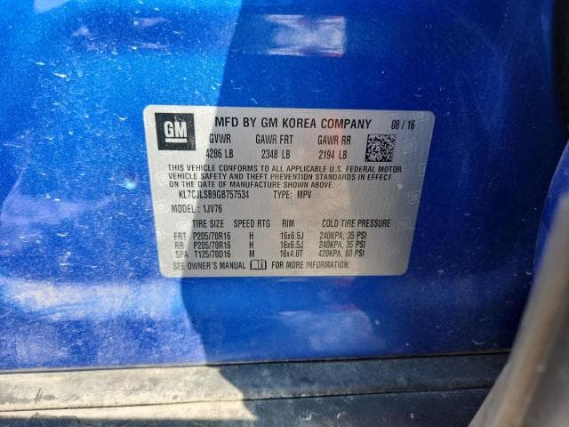 2016 CHEVROLET TRAX 1LT 12