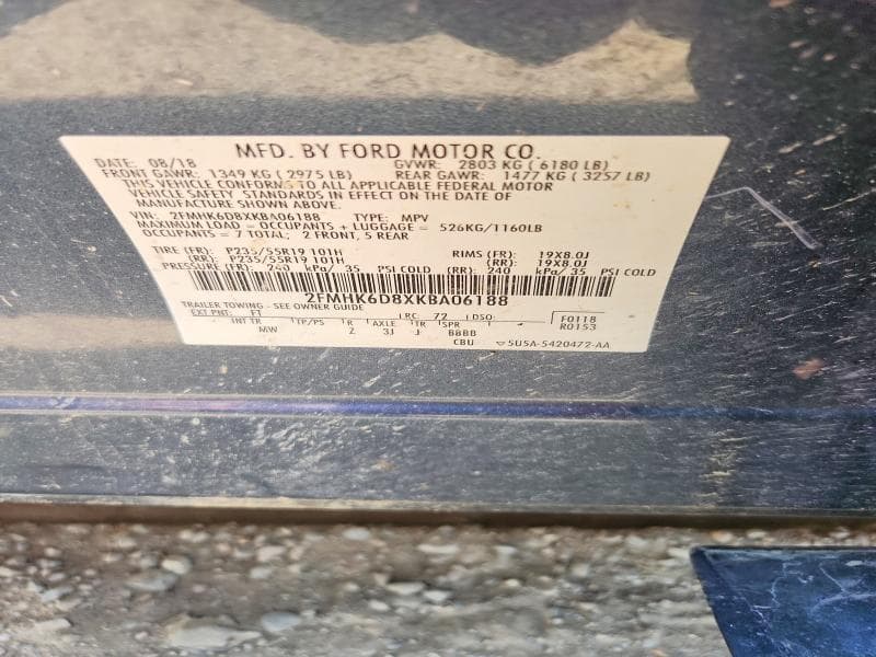 2019 FORD FLEX LIMITED 13