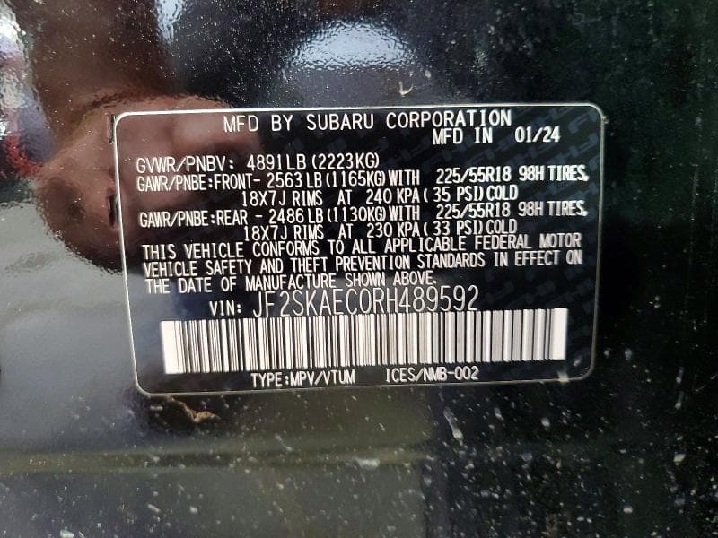2024 SUBARU FORESTER SPORT 12