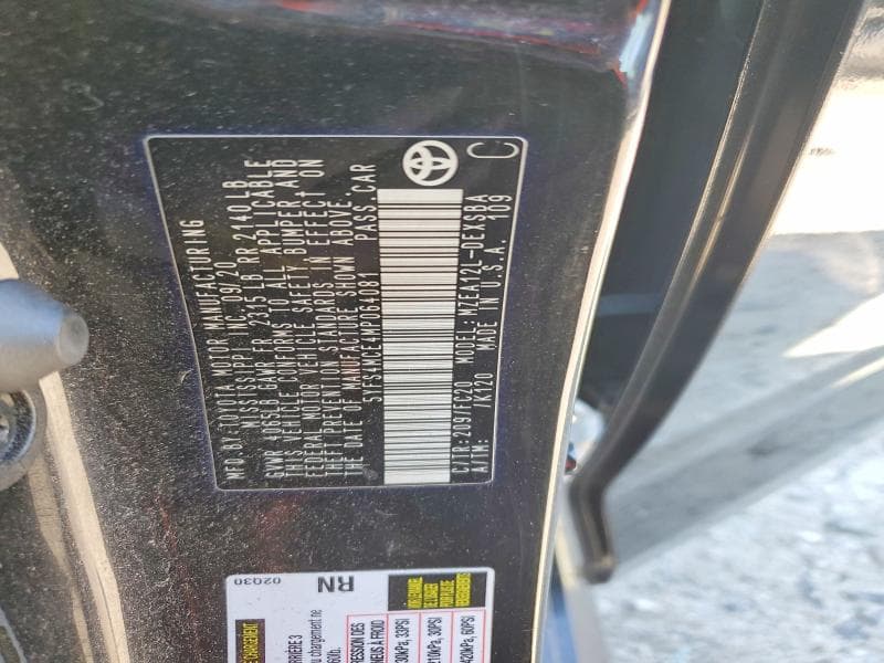 2021 TOYOTA COROLLA SE 12